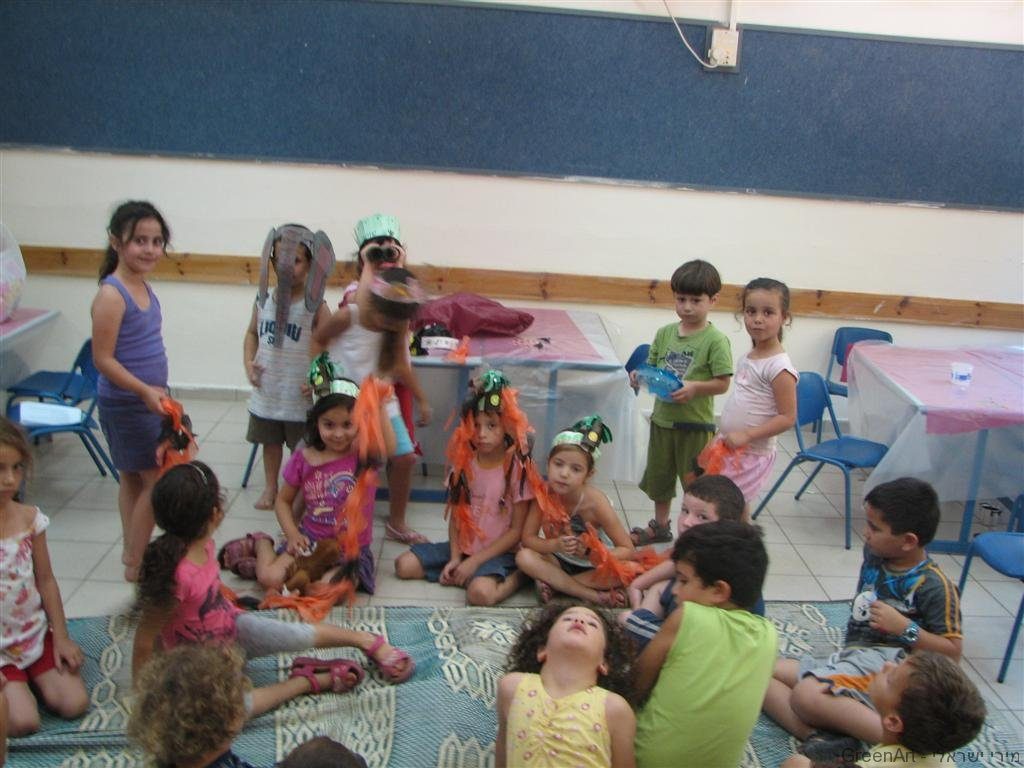 סדנאות שעת סיפור ויצירה ירוקה בקייטנות טבע