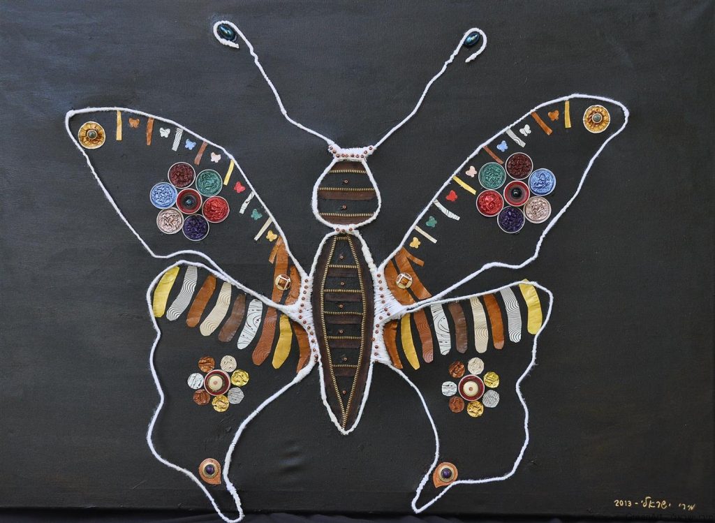 הפרפר הנעלם יצירת אסמבלאג' ככמסר לחברה על העילמותם של הפרפרים בארצינו