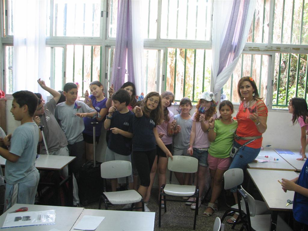 סדנאות יצירה ירוקה בבית ספר ארן בתל אביב
