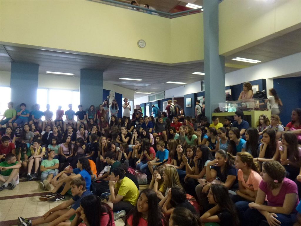 הרצאה העשרה להטמעת החינוך הסביבתי לתלמידי חטיבת אלון בכפר סבא