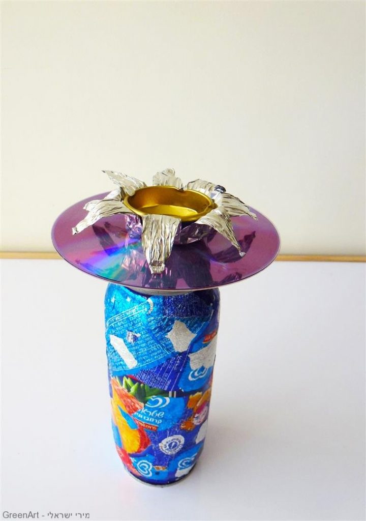 אריזות בשימוש חוזר לעיצוב חנוכיה ממוחזרת