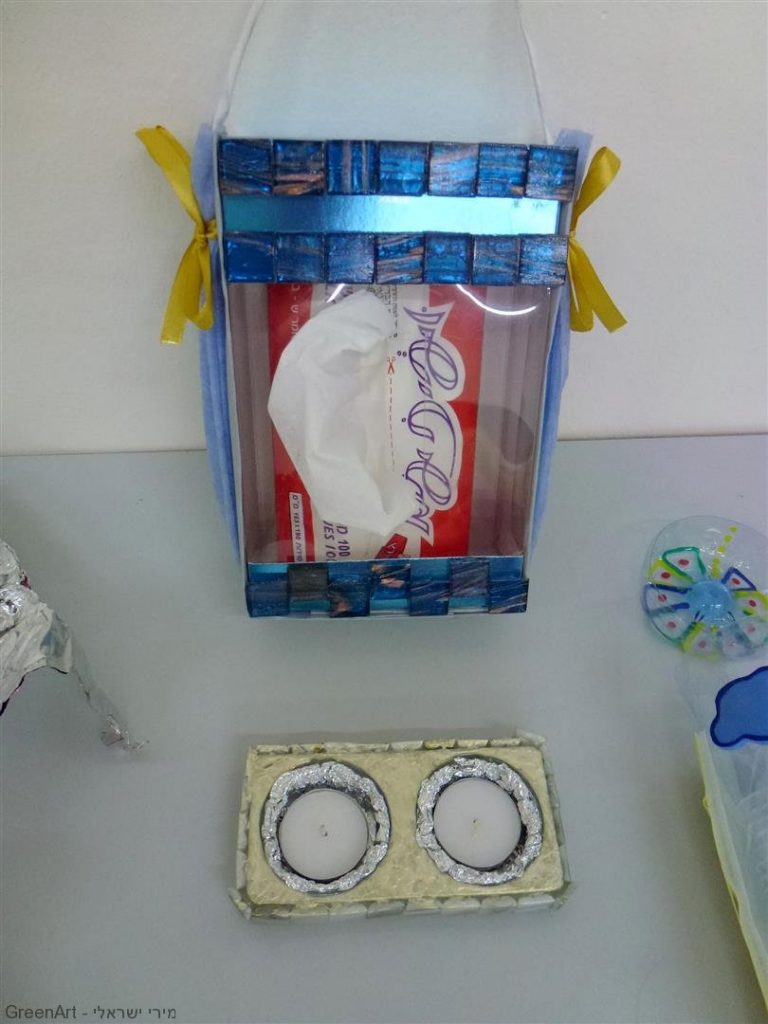 מפגשי העשרה לסייעות להכנת יצירות עם הילדים מחומרים בשימוש חוזר