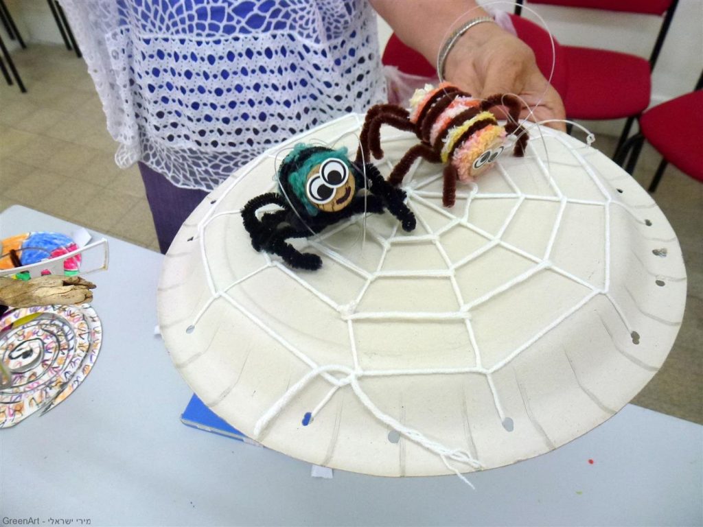 חיזור גורלי בין העכבישים מעוצבים מפסולת בשימוש חוזר