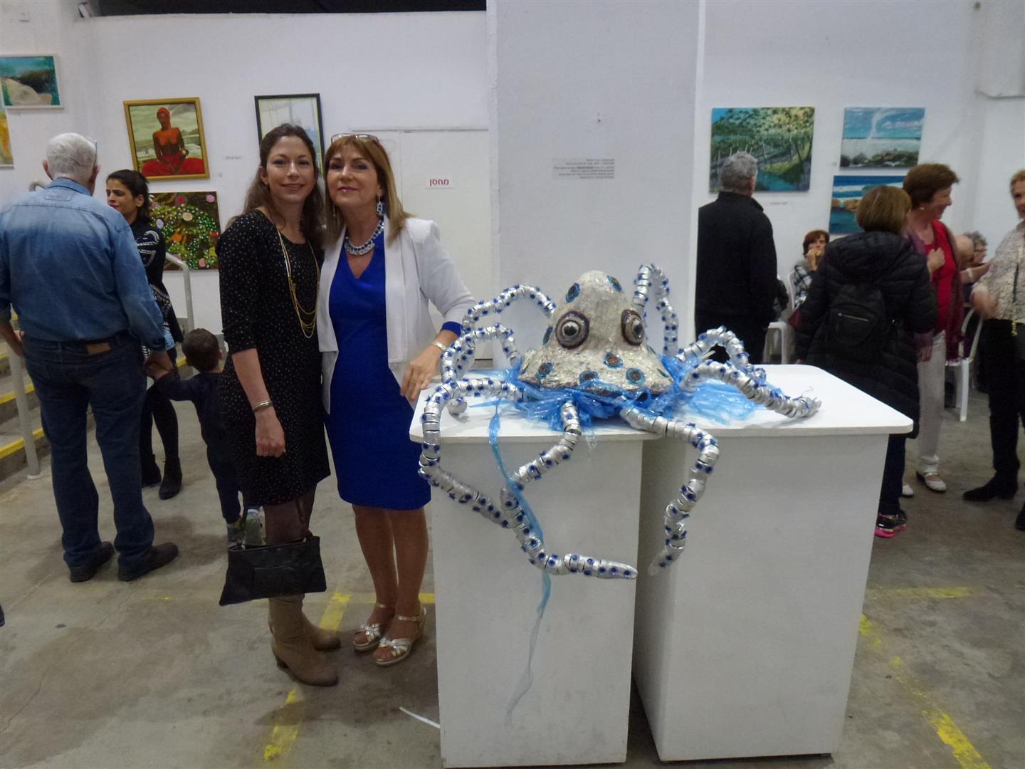 עם ביתי ליטל ישראלי  האהובה באירוע הפתיחה לתערוכה אקטיבית - אביב 2017 במרכז עמיעד