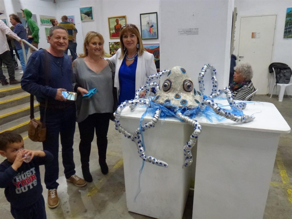 עם רחלי ורונן באירוע הפתיחה לתערוכה האקטיבית במרכז עמיעד ביפו