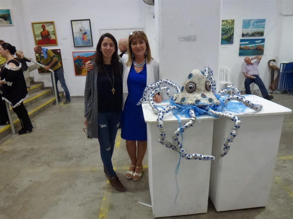 עם כלתי היקרה אוראל אשר באירוע הפתיחה לתערוכה אקטיבית אביב 2017