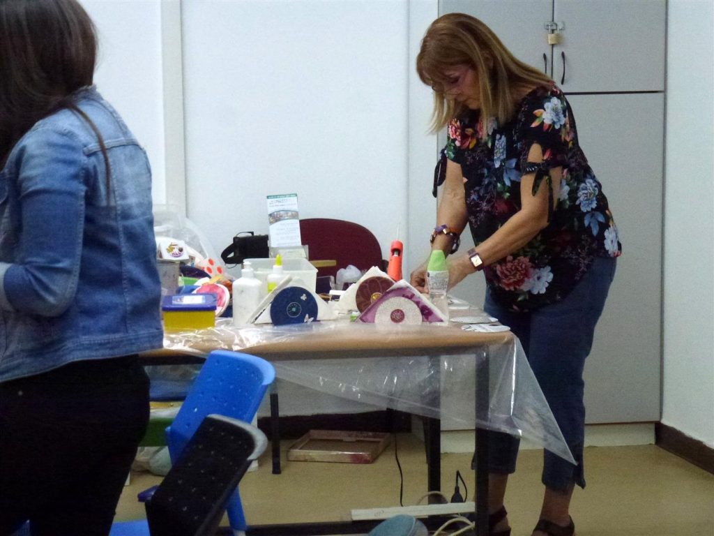 סדנת יצירה למורי בית הספר העמק בעפולה לקידום החינוך הסביבתי