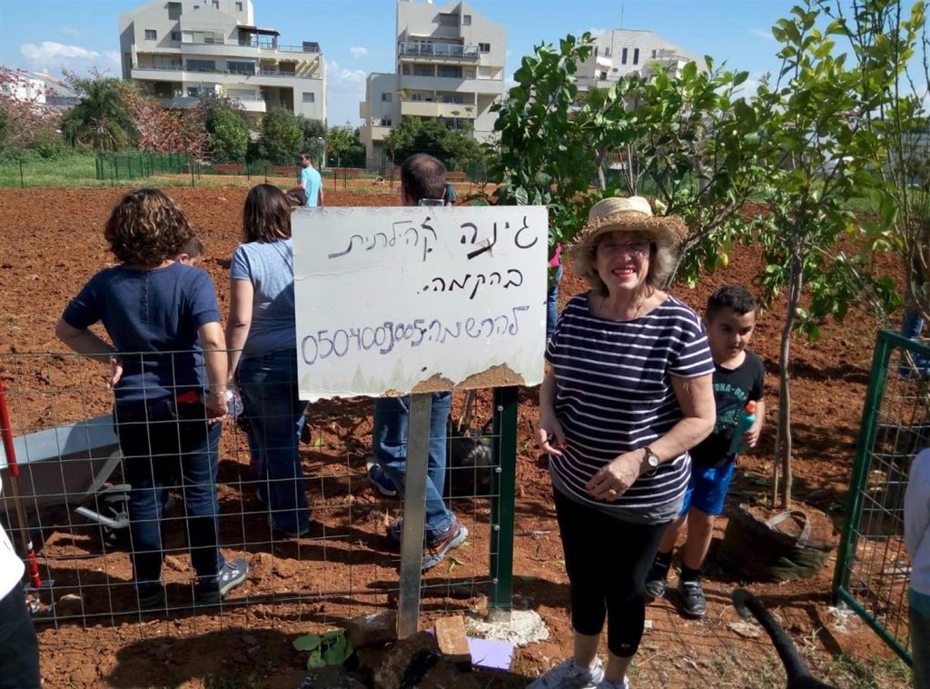 אביב 2016 - גינת "הפעמונים" בהקמה